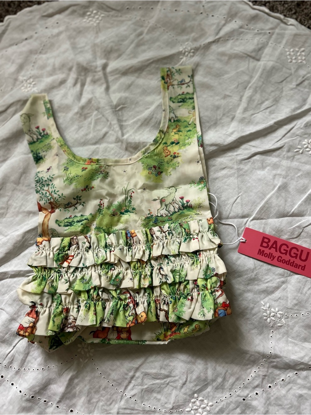 NWT Molly Goddard x BAGGU ruffle tote